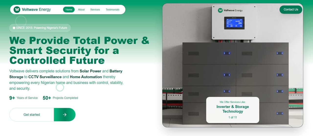 Voltawave Energy Solutions Website